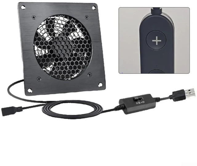 Alt view image 6 of 7 - Efficient 120mm USB Fan with Whisper Quiet Operation and Customizable Airflow for Optimal Heat Management (FT10S122505EC(60)