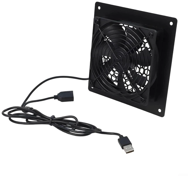 Alt view image 5 of 7 - Efficient 120mm USB Fan with Whisper Quiet Operation and Customizable Airflow for Optimal Heat Management (FT10S122505EC(60)