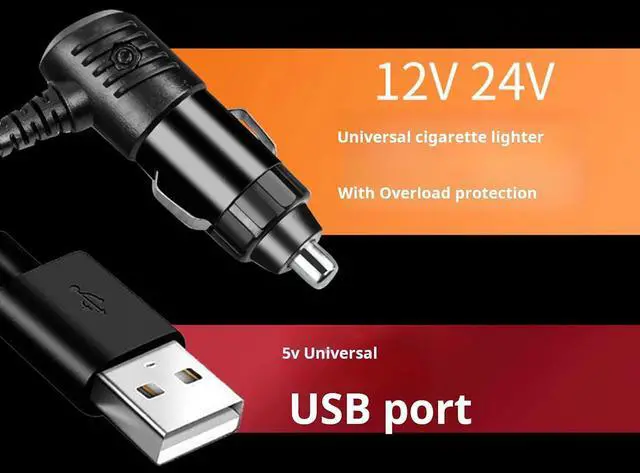 Alt view image 6 of 7 - Multifunctional USB 4 Head Fan, Trunk Fan, Plastic Structure, for Vehicles with Expandable Base and Quiet Motor, Powerful Car
