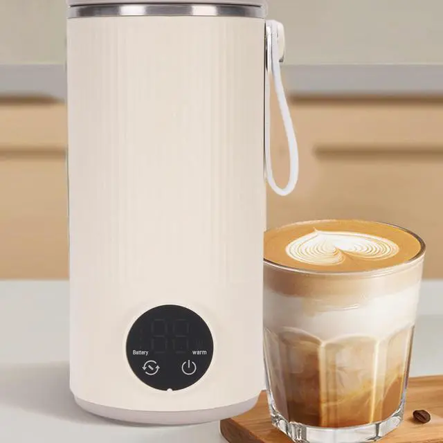 Alt view image 7 of 7 - Portable Electric Bottle Warmer Mixer Accurate Temp Control Even Heating Coffee Frother para Exterior Compact Device for Travel Outdoor Daily Use