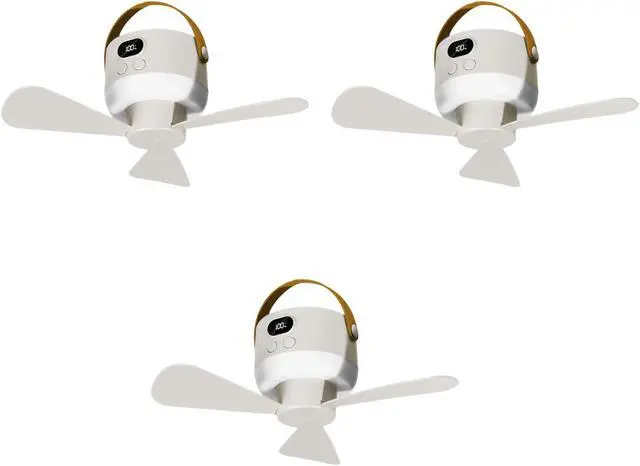 Alt view image 6 of 7 - USB Portable Hanging Fan with Digital Display Quiet 3-Speed Brightness for Bedroom Study USB Hanging Fan