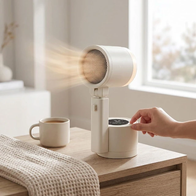 Alt view image 2 of 7 - USB Desk Fan Foldable Rechargeable 7200mAh LED Light, Desktop Fan, 100 Speed, for Bedroom Office Travel Camping