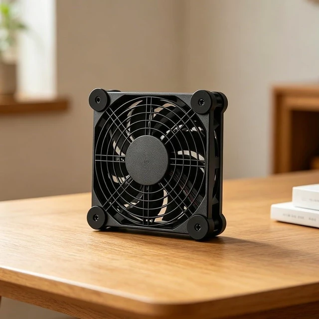 Alt view image 5 of 7 - USB Fan Computer Fan, USB Powered PC Cooling Pad with 120mm Quiet Fan for Laptops, Routers, Gaming Consoles, Home or Office Use(Triple Fans)