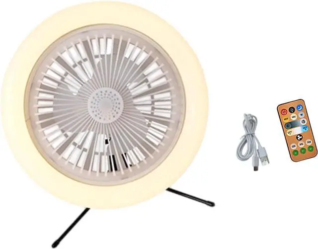 Main image of USB Powered Hanging Fan with 5400mAh Capacity 3 Speed Option Remote Control for Use USB Rechargeable Ceiling Fan