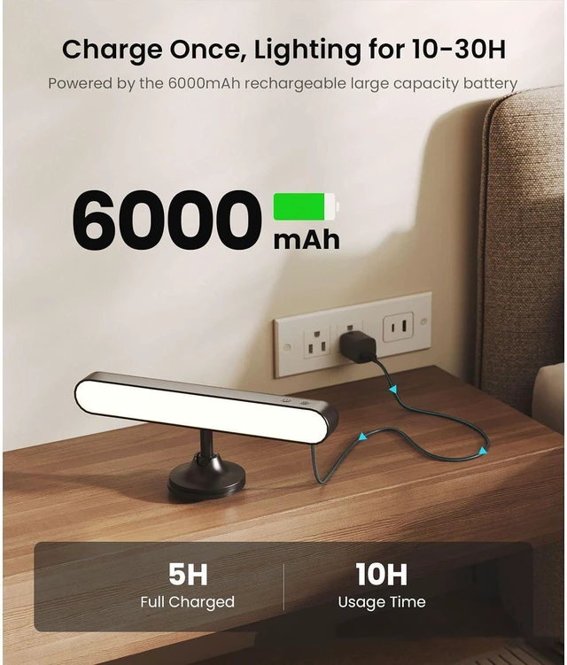 Alt view image 7 of 7 - Compact USB Powered Study Lamp with Timer Setting for Students Working At Night Simple Button Control Light