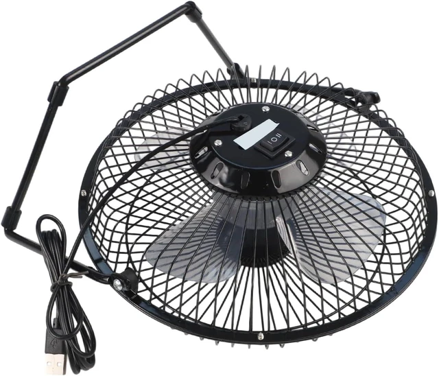 Alt view image 4 of 7 - 5.2w 6v Solar Panel Fan Kit With 8 Inch Usb Fan For Chicken Coops Greenhouses Sheds Pet Houses And Window For Exhaust Systems Black Polycrystalline Silicon Sustainable Cooling Solution