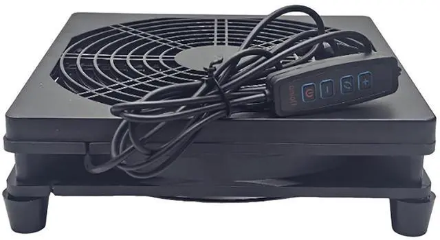 Alt view image 7 of 7 - 180X180X55MM USB 5V Cooling Fan Portable Cooling Fan with Switcher for HDTV Receiver Router DVR Computer Cabinet