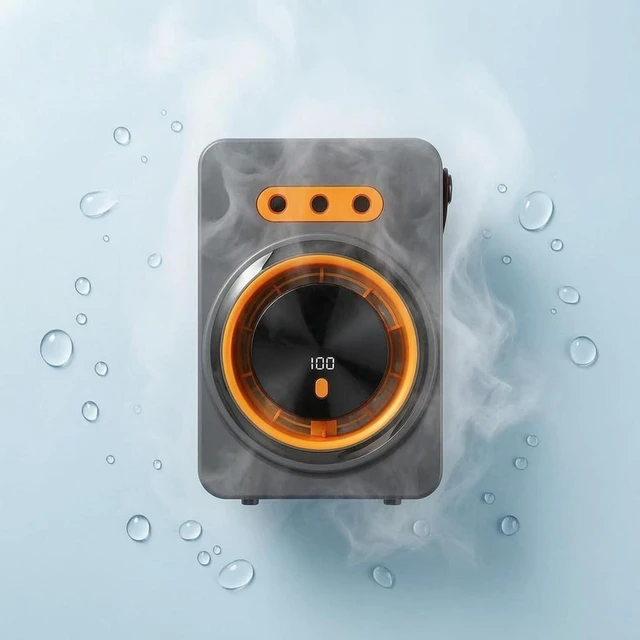 Alt view image 5 of 7 - Humidifying Fan Carrying Strap USB-Powered Desktop Fan Cord Convenience Climate Device, Off-white