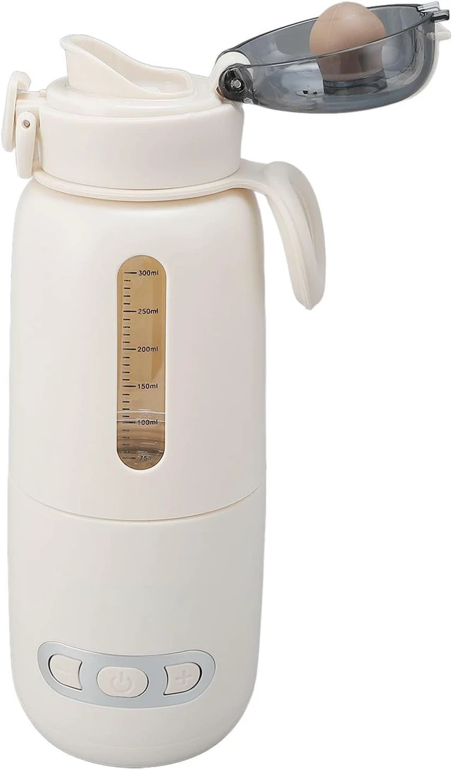 Alt view image 4 of 7 - GOWENIC Cordless Bottle Warmer 300ML with Temperature Control for Travel Picnics USB Rechargeable Safe to Use Stainless Steel