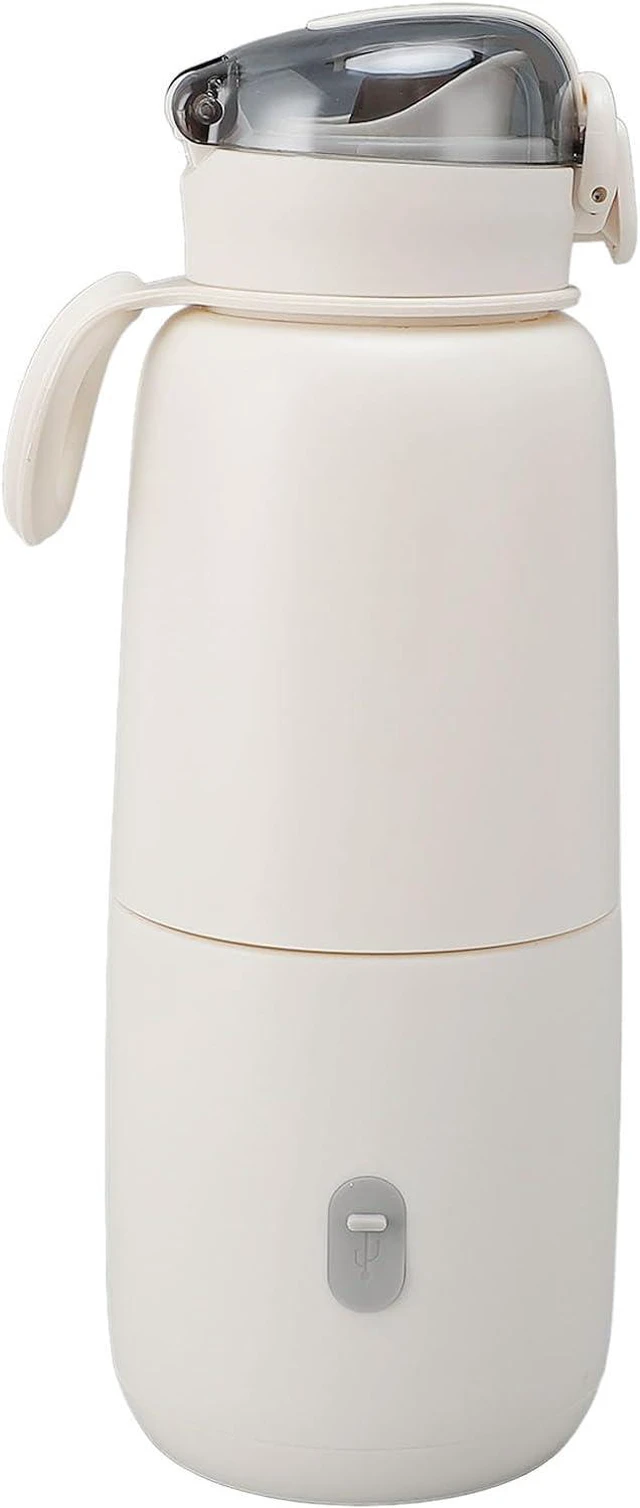 Alt view image 5 of 7 - GOWENIC Cordless Bottle Warmer 300ML with Temperature Control for Travel Picnics USB Rechargeable Safe to Use Stainless Steel