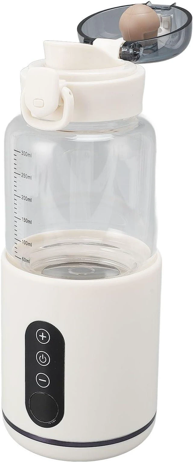 Alt view image 3 of 7 - Portable USB Rechargeable Milk Warmer Fast Heating for Outdoor with Large Capacity 300ML White Cordless for Travel or Camping