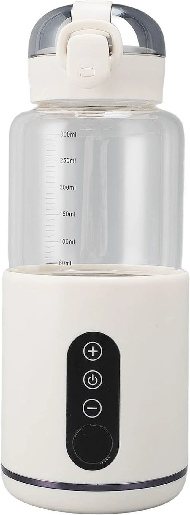 Main image of Portable USB Rechargeable Milk Warmer Fast Heating for Outdoor with Large Capacity 300ML White Cordless for Travel or Camping