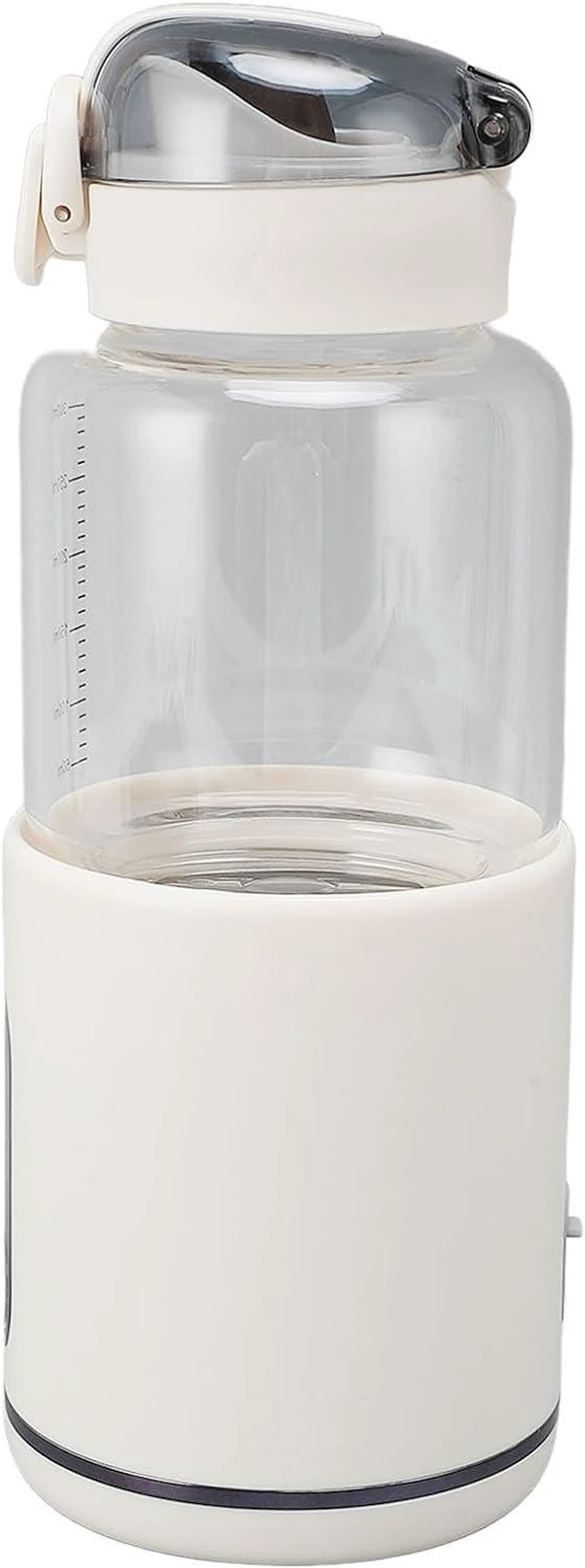 Alt view image 7 of 7 - Portable USB Rechargeable Milk Warmer Fast Heating for Outdoor with Large Capacity 300ML White Cordless for Travel or Camping