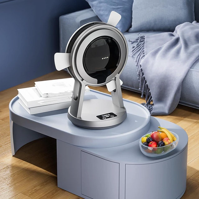 Alt view image 5 of 7 - Portable Quiet Desk Fan with Lightweight, Rechargeable USB Fan for Travel at Home, Office, ABS Material