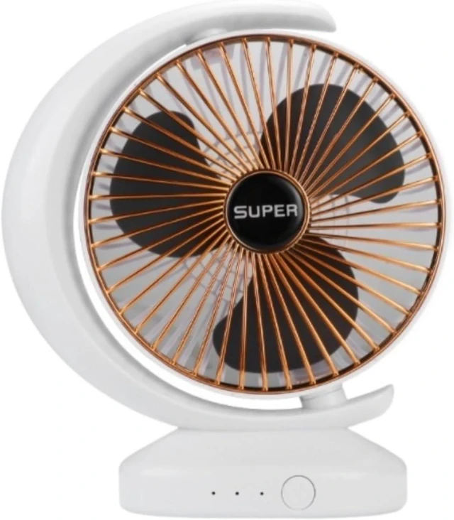 Main image of Cooling Fan For Home Office Travel 3 Speed USB Rechargeable Handheld Fan Desk Mute For Bedroom(Gold)