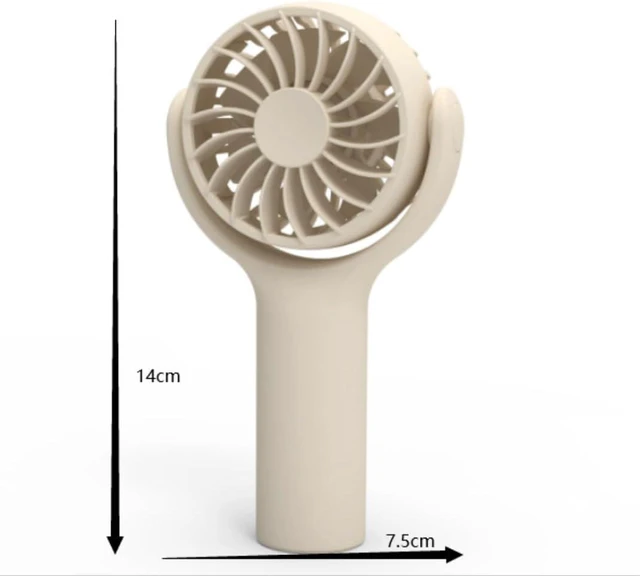 Alt view image 2 of 7 - Cooling Fan For Home Office Travel 3 Speed Settings Small Fan Desk With Stable Base 360° Shaking Head Design Personal(A)
