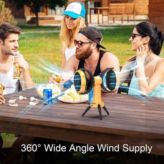 Alt view image 5 of 7 - GOWENIC USB Rechargeable Foldable Desktop Fan with 360° Rotation for Studying Working Reading