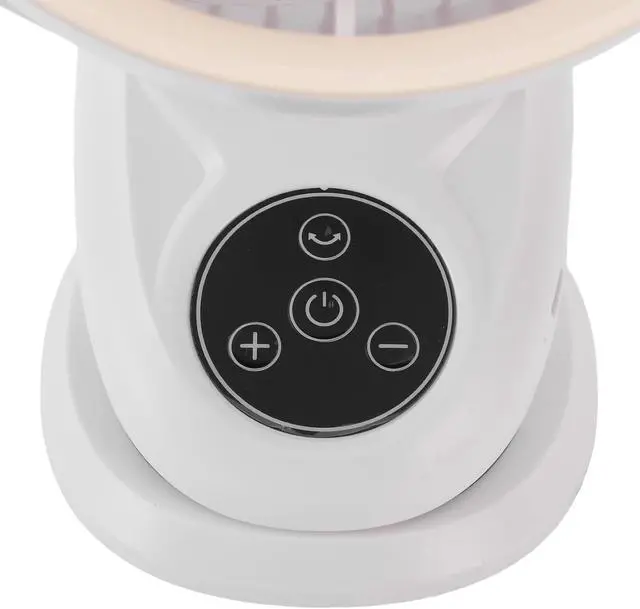 Alt view image 7 of 7 - GOWENIC Desk Fan Portable Low Noise USB Rechargeable Fan with Clamp for Office Bedroom Study ABS Material