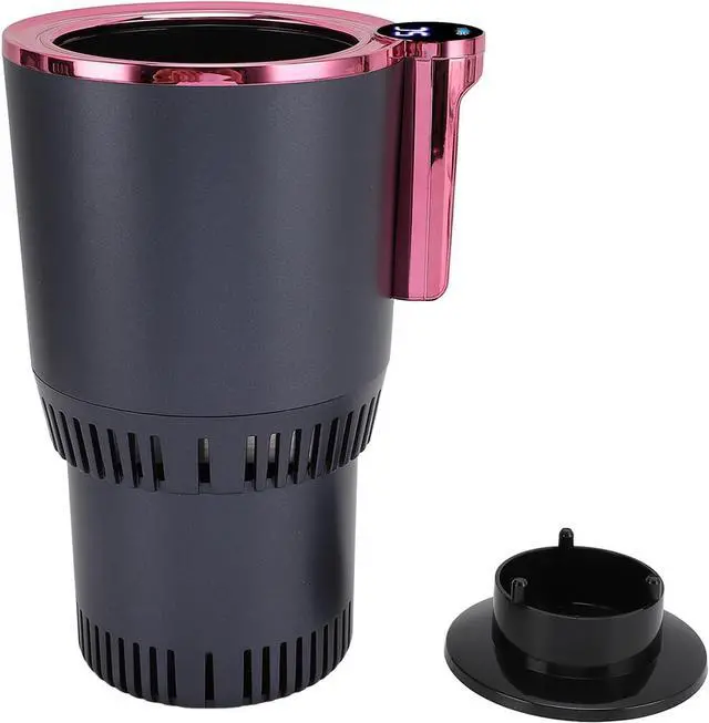 Alt view image 6 of 7 - RiToEasysports 2 in 1 Smart Car Cup Warmer Cooler LCD Display Beverage Heater Cooler for Commuting Parties ABS Aluminum (Purple)