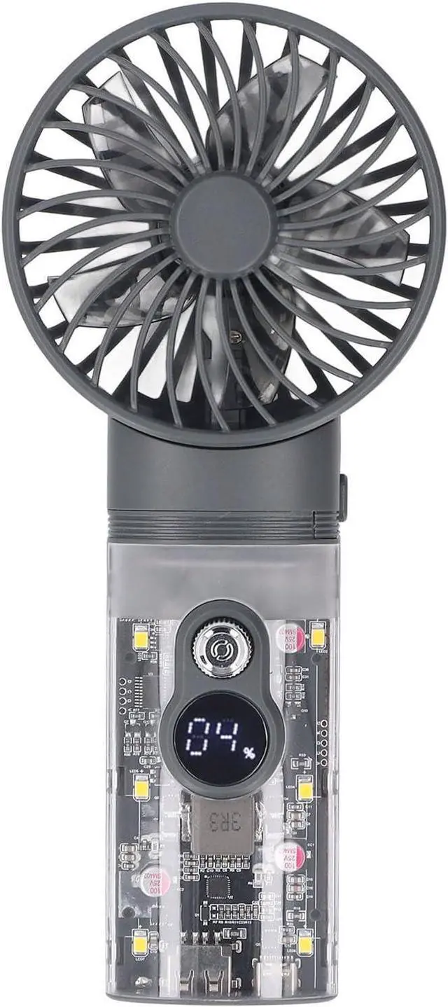 Main image of Qcwwy Leaf Blower Vacuum Cleaner Blower Fan Cordless Handheld Desk Fan with Vortex Energy Technology and 5000mAh Battery for PC Keyboard Cleaning Outdoor Sports Cooling Portable 2 in 1