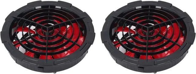 Alt view image 3 of 7 - Cooling Jacket Fan 4 Speeds 80000mAh Battery 12V High Output Fan Power Bank Set for Air Conditioning Clothes with 9cm 130L S Airflow 6H Runtime Cover