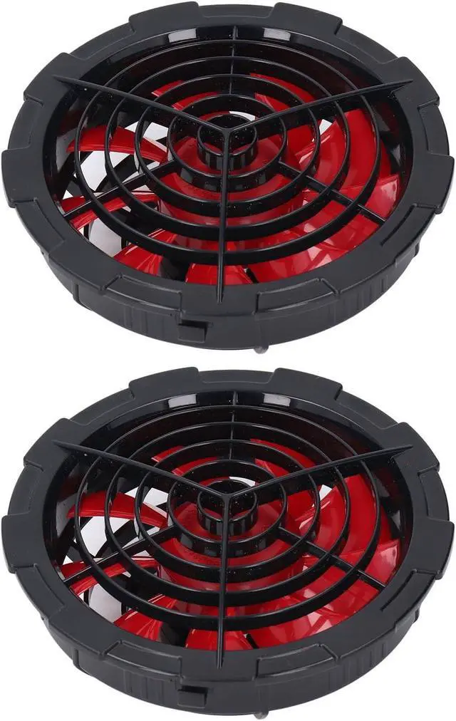 Alt view image 4 of 7 - Cooling Jacket Fan 4 Speeds 80000mAh Battery 12V High Output Fan Power Bank Set for Air Conditioning Clothes with 9cm 130L S Airflow 6H Runtime Cover