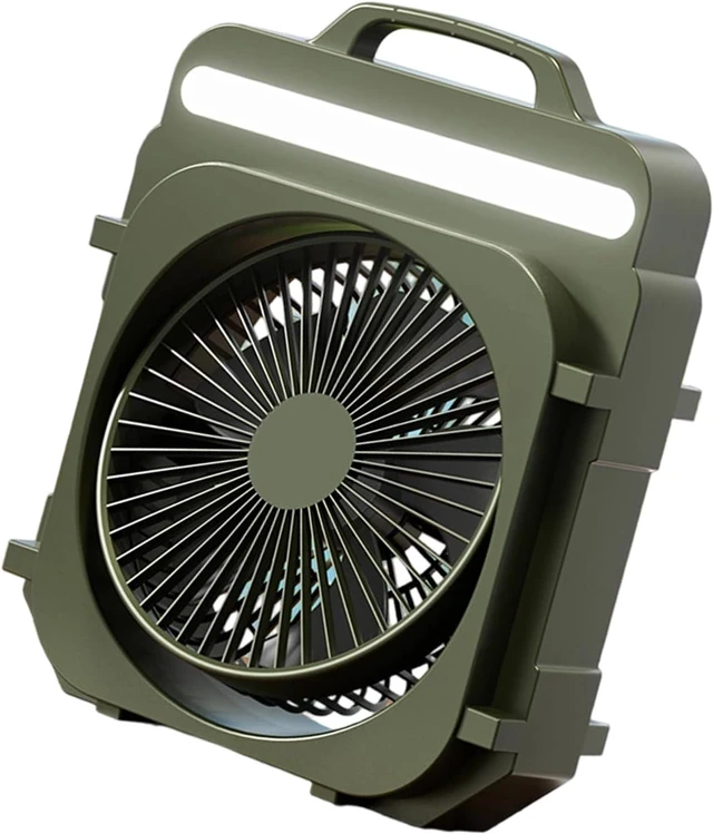 Main image of Practical Desktop Fan with Smooth Operations and Ergonomic Handle Rechargeable Texture for Daily Comfort Multifunctional Table
