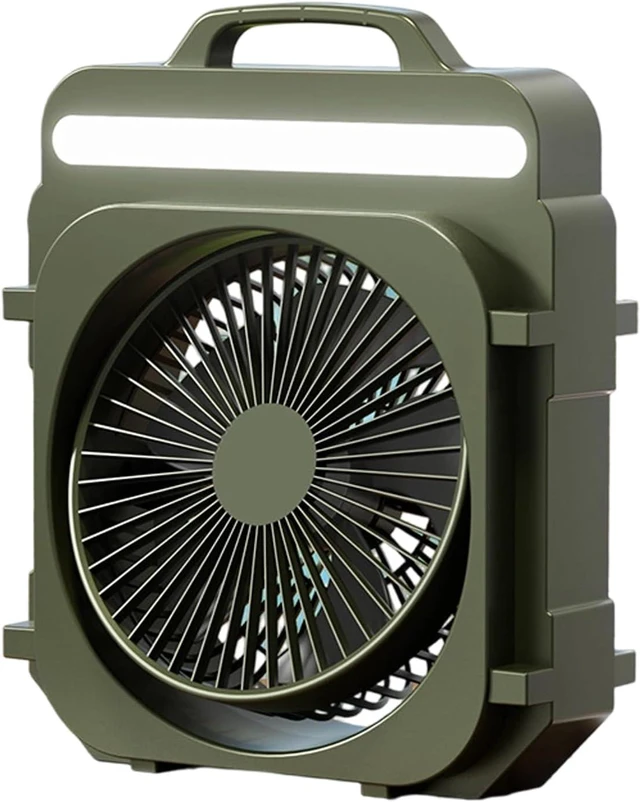 Alt view image 7 of 7 - Practical Desktop Fan with Smooth Operations and Ergonomic Handle Rechargeable Texture for Daily Comfort Multifunctional Table