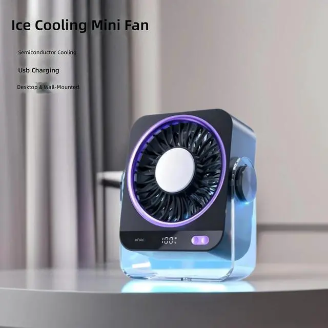 Alt view image 5 of 7 - USB Rechargeable Conditioning Fan Multifunctional Table Fan with Cooling Airflows for Home Offices Use Easy to Use