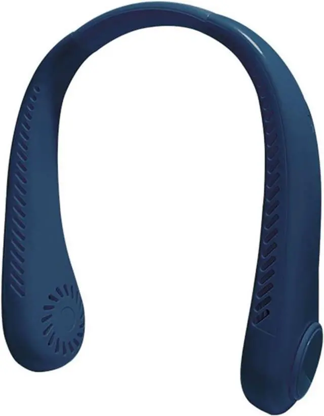 Main image of Portable Neck Fan 3 Speed USB Recharge Quiet Hands Free, Great for Summer Office Outdoor & Work(Blue,1PCS)