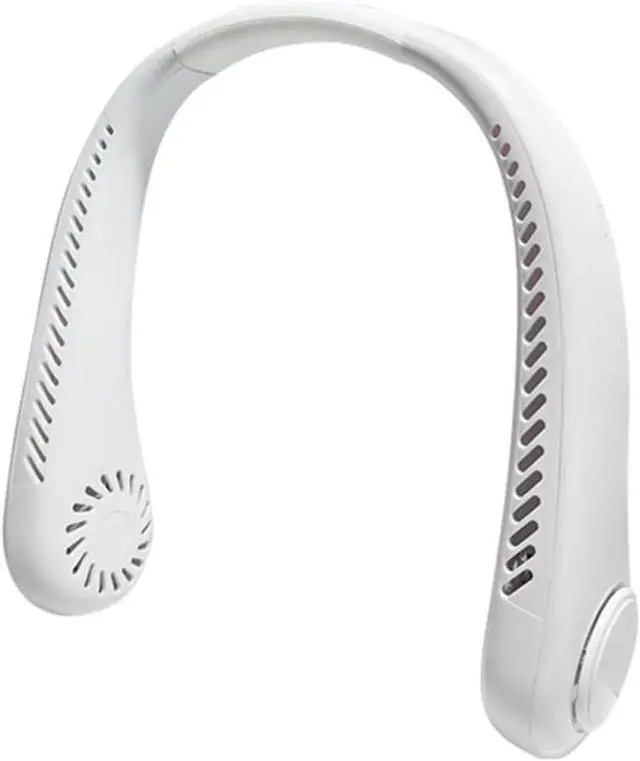 Main image of The Best Portable Neck Fan | Rechargeable Battery Wearable Personal Fan | Cooling Necklace Fan Design | USB Rechargeable(White,1PCS)