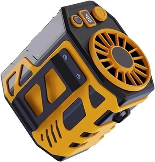 Main image of Portable Waist Fan, Portable Waist Fan Rechargeable Waist Clip Fan USB Rechargeable Sports Cooler Fan For Outdoor Sports Travel(Orange)