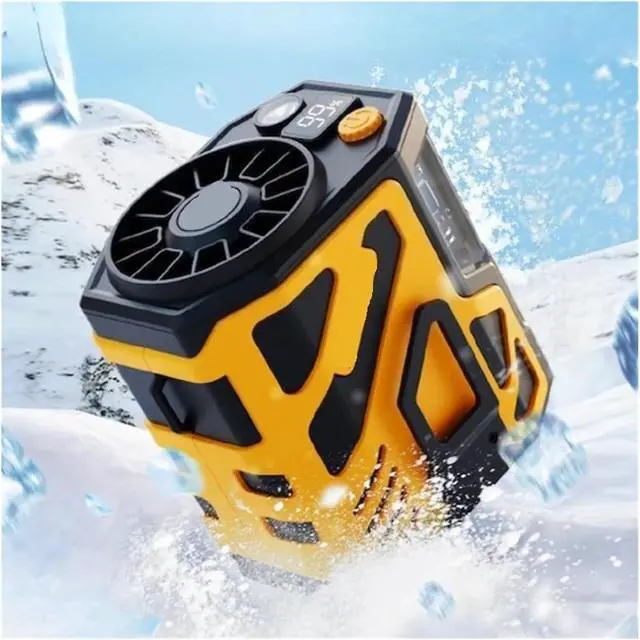 Alt view image 3 of 4 - Portable Waist Fan, Portable Waist Fan Rechargeable Waist Clip Fan USB Rechargeable Sports Cooler Fan For Outdoor Sports Travel(Orange)