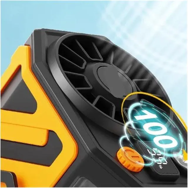 Alt view image 4 of 4 - Portable Waist Fan, Portable Waist Fan Rechargeable Waist Clip Fan USB Rechargeable Sports Cooler Fan For Outdoor Sports Travel(Orange)