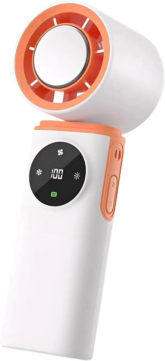 Alt view image 3 of 7 - Portable Outdoor Handheld Fan 0-100 Speed Small Cooling USB Rechargeable Control Cooling with Cold Compress Quiet Handheld for Use