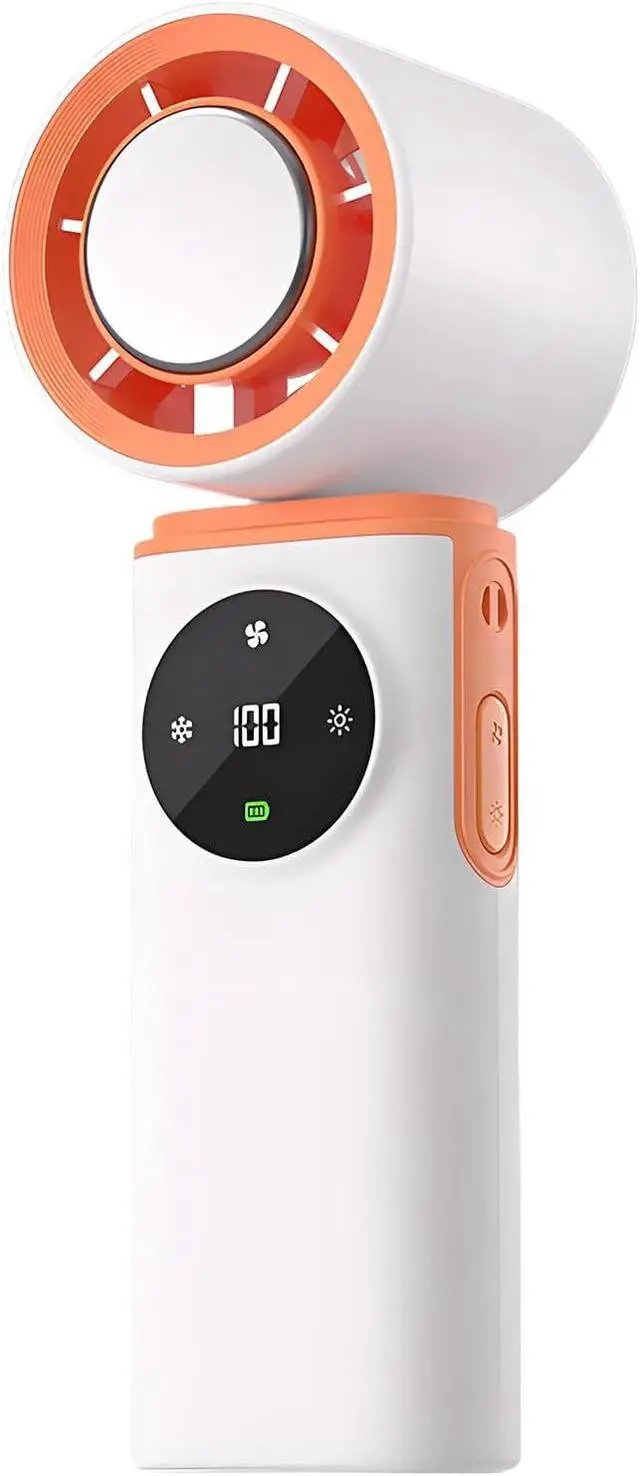 Alt view image 5 of 7 - Portable Outdoor Handheld Fan 0-100 Speed Small Cooling USB Rechargeable Control Cooling with Cold Compress Quiet Handheld for Use
