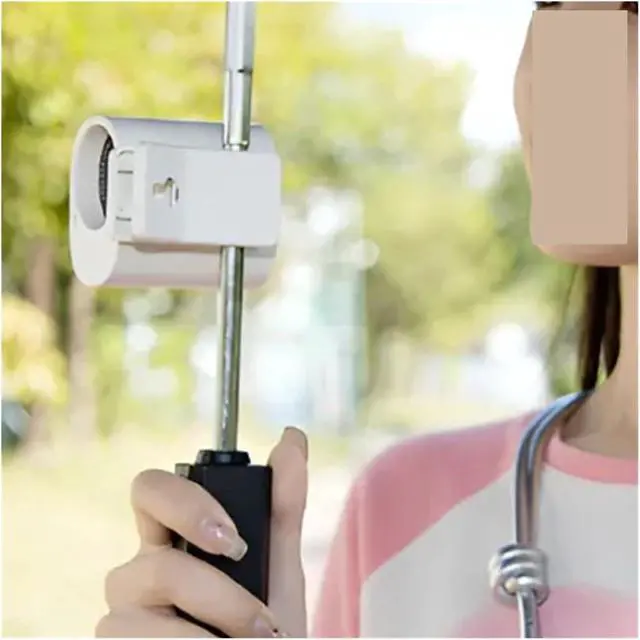 Alt view image 5 of 5 - Portable Waist Fan, Mini Clip Fan Neck Waist Fan USB Rechargeable Belt Clip Fan For Outdoor Travel Strong Airflow Mini Fan(White)
