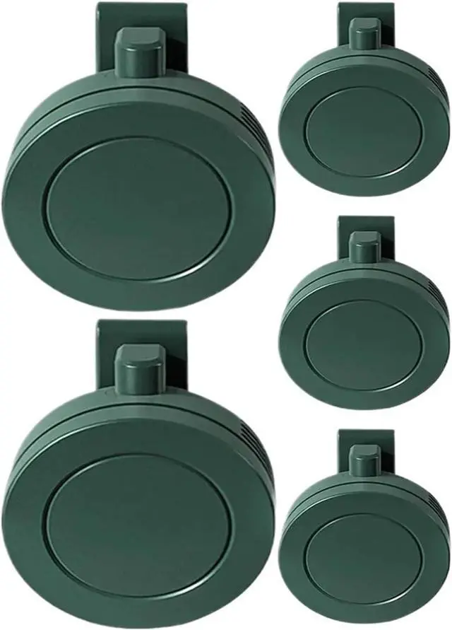 Main image of Leafless Clip Fan Neck Waist Fan Air Cooling USB 3 Speeds Fan (Green)