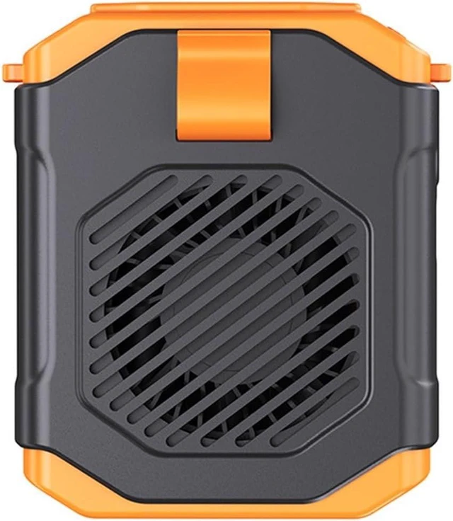 Main image of Portable Waist Fan, Portable Waist Fan USB Rechargeable Hanging Neck Fan Mini Portable Outdoor Waist Clip Fans For Camping Sports Working Travel(Orange)
