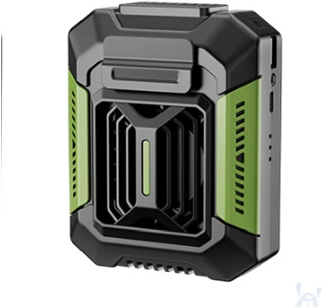 Main image of Portable Waist Fan, Waist Clip Fan Mini Portable Fans USB Rechargeable Hanging Neck Fan Small Outdoor Camping Waist Fans With LED Light(Green)