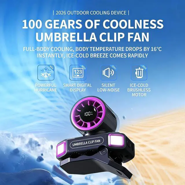 Alt view image 5 of 7 - High Speed Small Clip Fan Low Noise Portable USB Rechargeable Electric Fan for Home Offices Travel Cooling Enduring