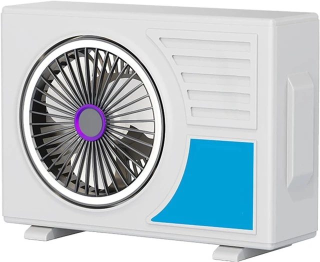Alt view image 7 of 7 - USB Rechargeable Desktop Fan with 5 Speed Levels and 180 Degree Adjustable Direction for Home Study Area