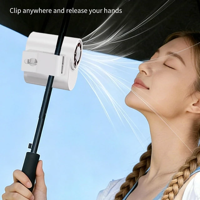 Alt view image 2 of 7 - Speed Small Clip Fan Low Noise Portable USB Rechargeable Electric for Home Offices Travel Cooling Enduring Clip on Cooling