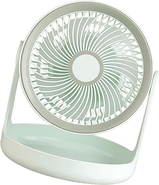 Alt view image 7 of 7 - PANGBOER Weight Portable Desk Fan with Storage Base 3 Adjustable Speeds Personally Cooling Fan Easy to Use for Dorm Room and Offices