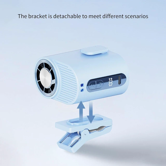 Alt view image 7 of 7 - Speed Small Clip Fan Low Noise Portable USB Rechargeable Electric for Home Offices Travel Cooling Enduring Clip on Cooling