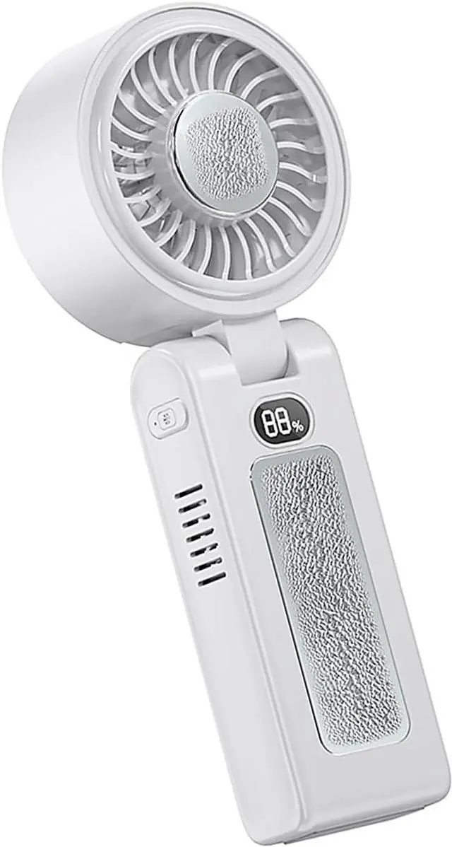 Main image of Small USB Operated Hand Fan with Adjustable Speeds and Rechargeable 3600mAh Battery Texture for Hot Weather