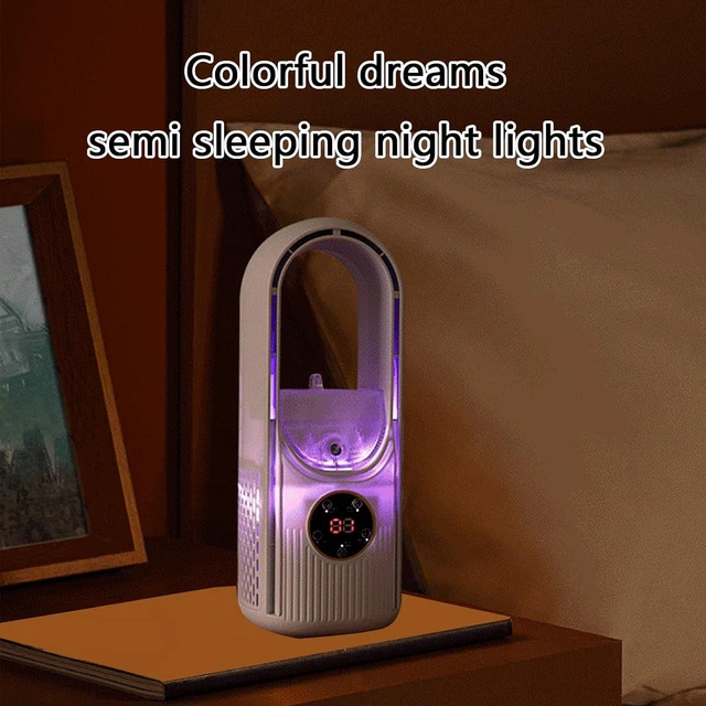 Alt view image 6 of 7 - USB-Powered Misting Cooling Fan 6 Speed Quiet with Timer for Dormitory Outdoor Use Portable Air Cooling Fan