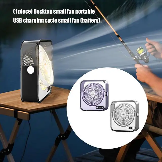 Alt view image 7 of 7 - Small Desktop Fan Motor Cooling Desk Fan Texture Ideal for Workstation Dorm Room