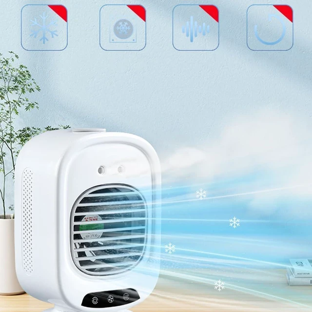 Alt view image 3 of 7 - Space Saving Misting Fan USB Rechargeable Practical Cooling Fan for Office