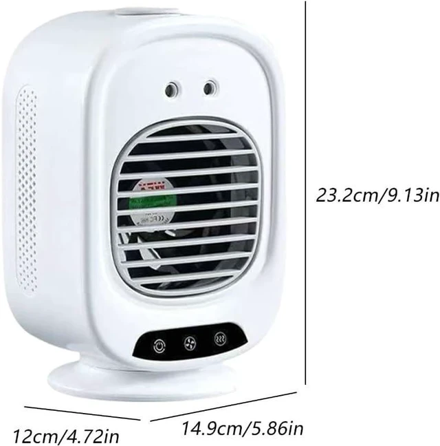 Alt view image 5 of 7 - Space Saving Misting Fan USB Rechargeable Practical Cooling Fan for Office